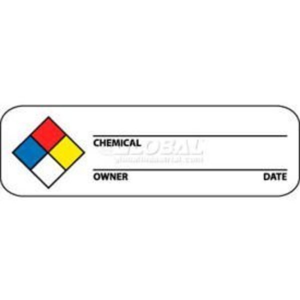 Nmc NMC WOL3 Hazard Warning Labels, 1" X 3", Red/Yellow/White/Blue, PSP WOL3